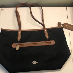 Coach Black and Brown Women's Tote Bag